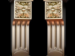 Classic carving bracket STL file included 3D Model