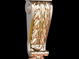 Classic carving bracket antique style STL file included 3Dモデル
