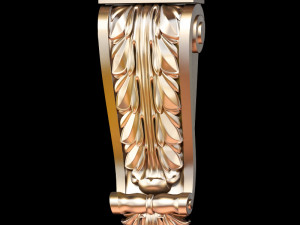 Classic carving bracket antique style STL file included 3Dモデル