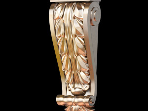 Classic carving bracket antique style STL file included 3Dモデル