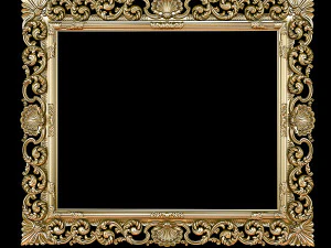 Классическая резная рамка в стиле барокко. STL-файл в комплекте. 3D Модель