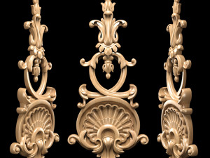 Collection of 30 models classical wood carving decor STL format 3D Model
