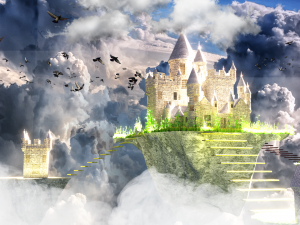 floating castle 3D Model