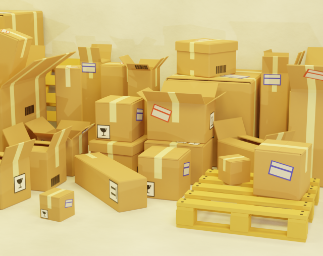 cardboard boxes pack low-poly 3Dモデル .c4d .max .obj .3ds .fbx .stl .blend 