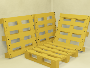 cardboard boxes pack low-poly 3Dモデル