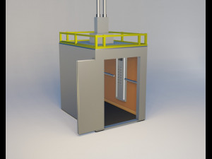 elevator and door 3D Model