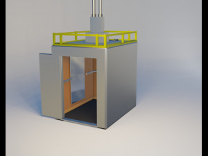 elevator and door 3D Model