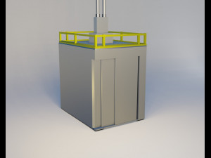 elevator and door 3D Model