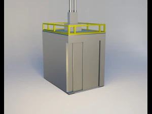 Aufzug und T&uuml;r 3D Modell