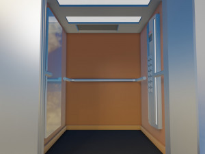 elevator and door 3D Model