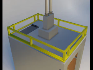 Aufzug und T&uuml;r 3D Modell