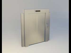 elevator and door 3D Model