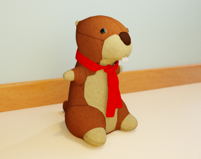 marmut teddy bear 3D Model .c4d .max .obj .3ds .fbx .stl .blend 