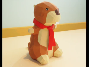 oso de peluche marmut Modelo 3D