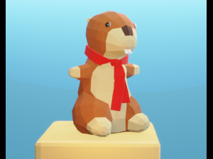 marmut teddy bear 3D Model