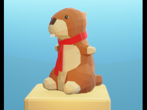 marmut teddy bear 3D Model