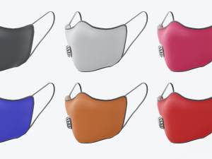 male and female modern face mask 3D Model