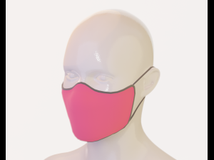 male and female modern face mask Modelo 3D