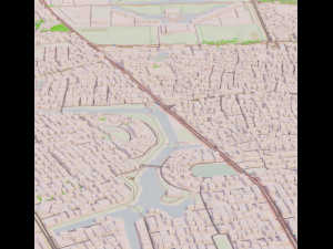 dhaka detailed city center 3D Модель