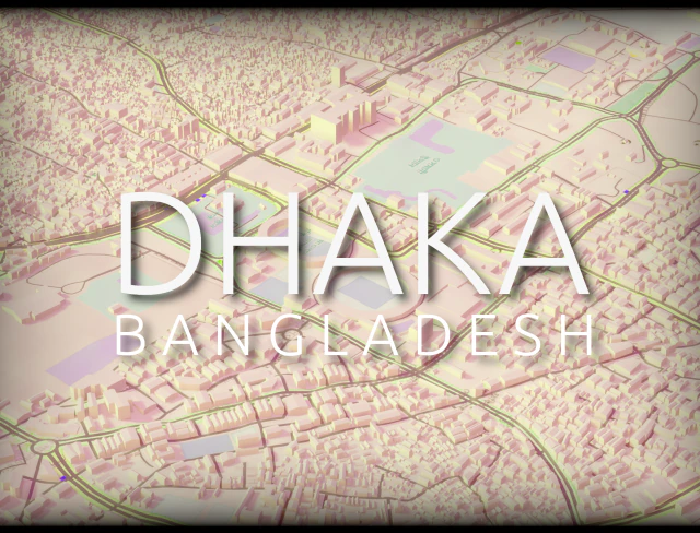 centro de la ciudad detallado de dhaka Modelo 3D .c4d .max .obj .3ds .fbx .stl .blend 