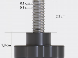 clamping bolt 3 colors Modelo 3D