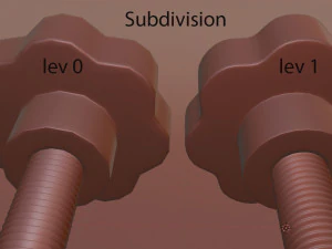 clamping bolt 3 colors 3D Model