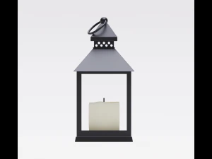 lantern with a candle 3D Model