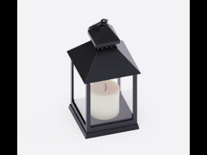 lantern with a candle 3D Model