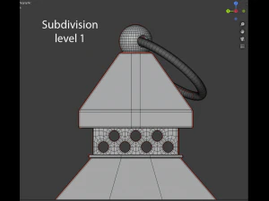 lantern with a candle 3D Model