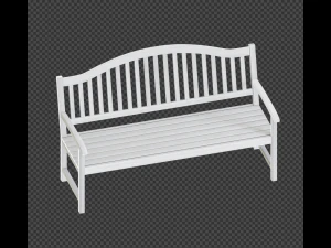 bench white and old white 3D Model