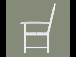 bench white and old white 3D Model