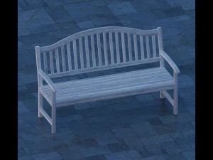 bench white and old white 3D Model