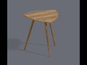 5 in 1 realistic wooden chair 3D Model