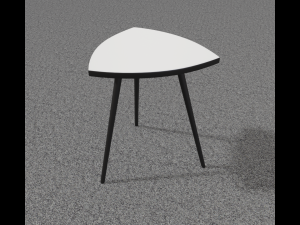 5 in 1 realistic wooden chair 3D Model