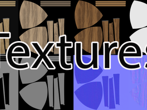 5 in 1 realistic wooden chair 3D Model