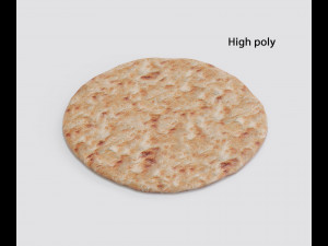 realistic pita bread 3D Модель