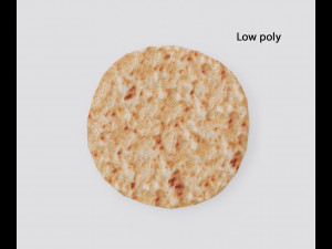 realistic pita bread 3D Модель