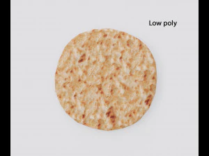 realistic pita bread 3D Model