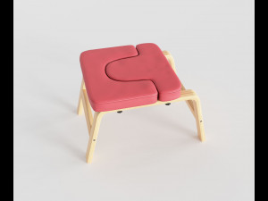 yoga chair sports equipment gymnastic mat Model 3D