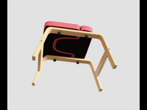 yoga chair sports equipment gymnastic mat 3D Model