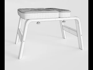 yoga chair sports equipment gymnastic mat 3D Model