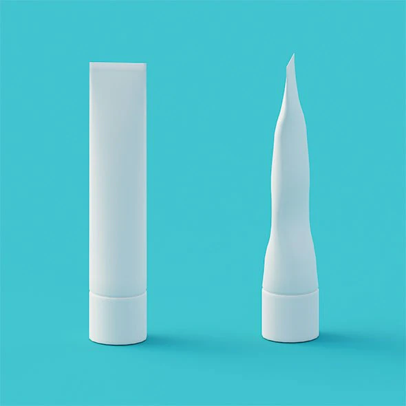 simple tube - toothpaste 3D Model .c4d .max .obj .3ds .fbx .stl .blend 