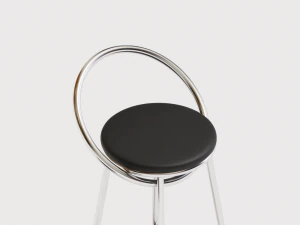 bar chairs chrome and graphite 3D Model