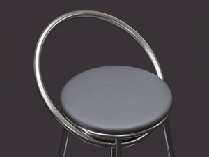 bar chairs chrome and graphite 3D-Modell