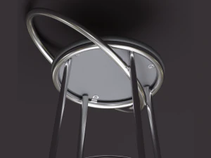 bar chairs chrome and graphite 3D Model