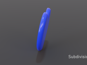 heart red and blue 3D Model