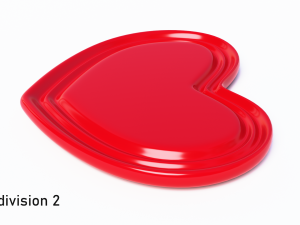 heart red and blue 3D Model