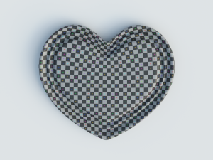 heart red and blue 3D Model