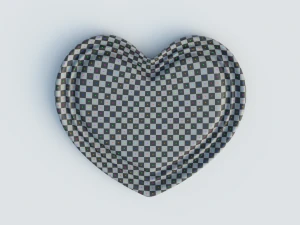 heart red and blue 3D Model