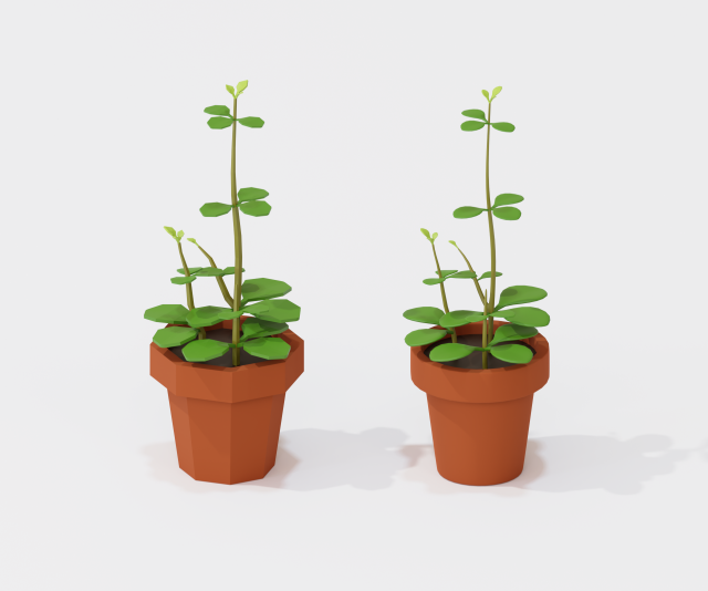 cartoon house plant 3Dモデル .c4d .max .obj .3ds .fbx .stl .blend 